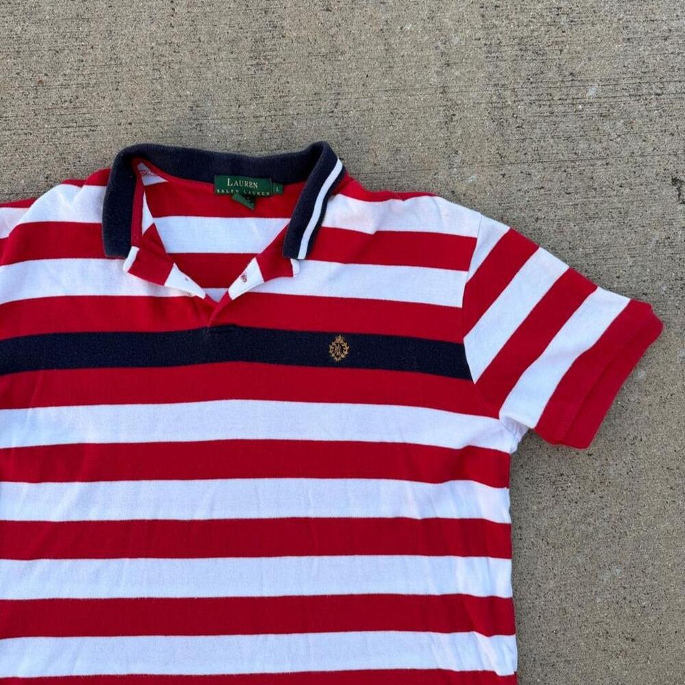 Womens lauren ralph lauren red polo shirt